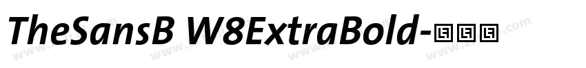 TheSansB W8ExtraBold字体转换